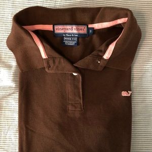 Brown Vineyard Vines Polo Small